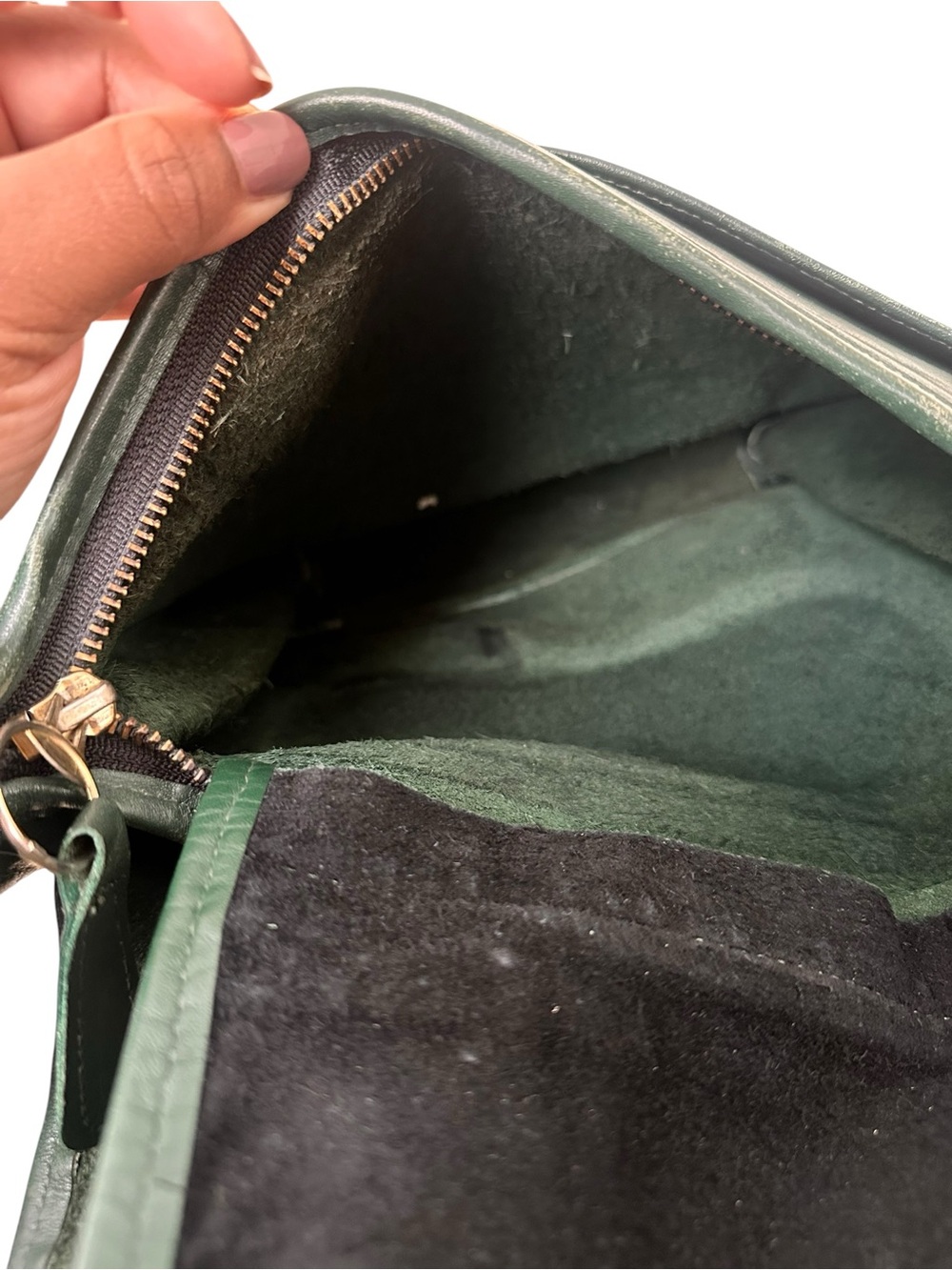 Vintage Bottle Green Patricia Crossbody Leather - Picture 9 of 16